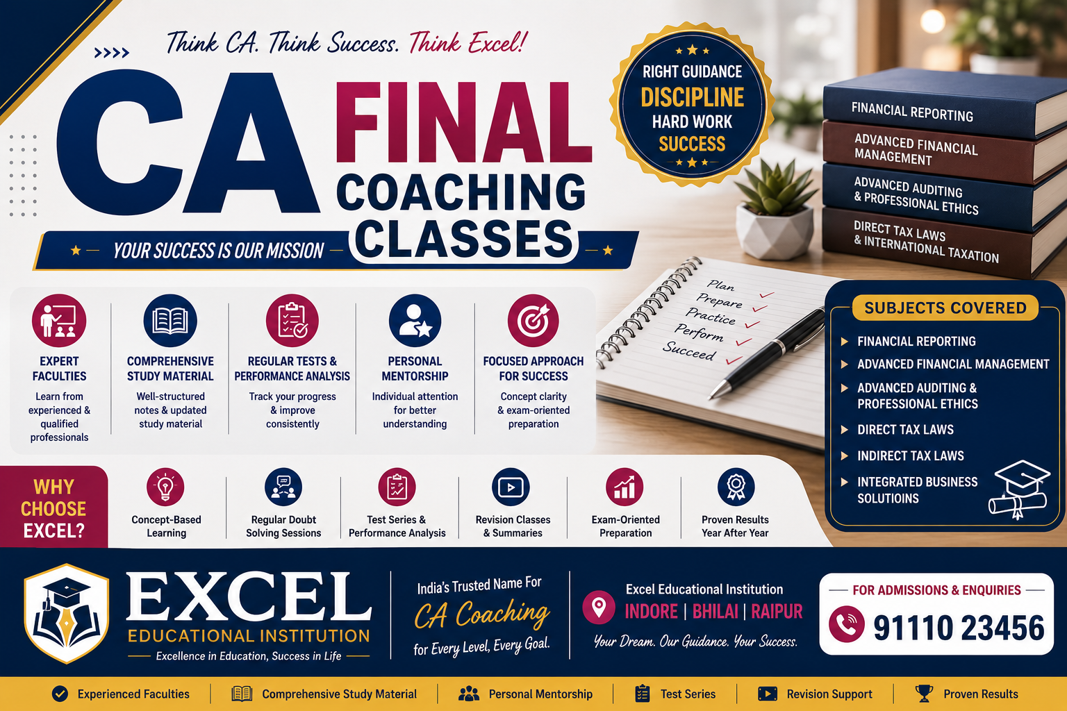CA Final Coaching Classes | Excel Educational Institution